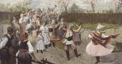 Boda campesina polaca de Wincenty Wodzinowsky